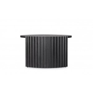 ORISSA BLACK mangófa dohányzóasztal - 80cm