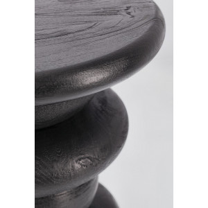 ZEN BLACK mangófa lerakóasztal - 40cm