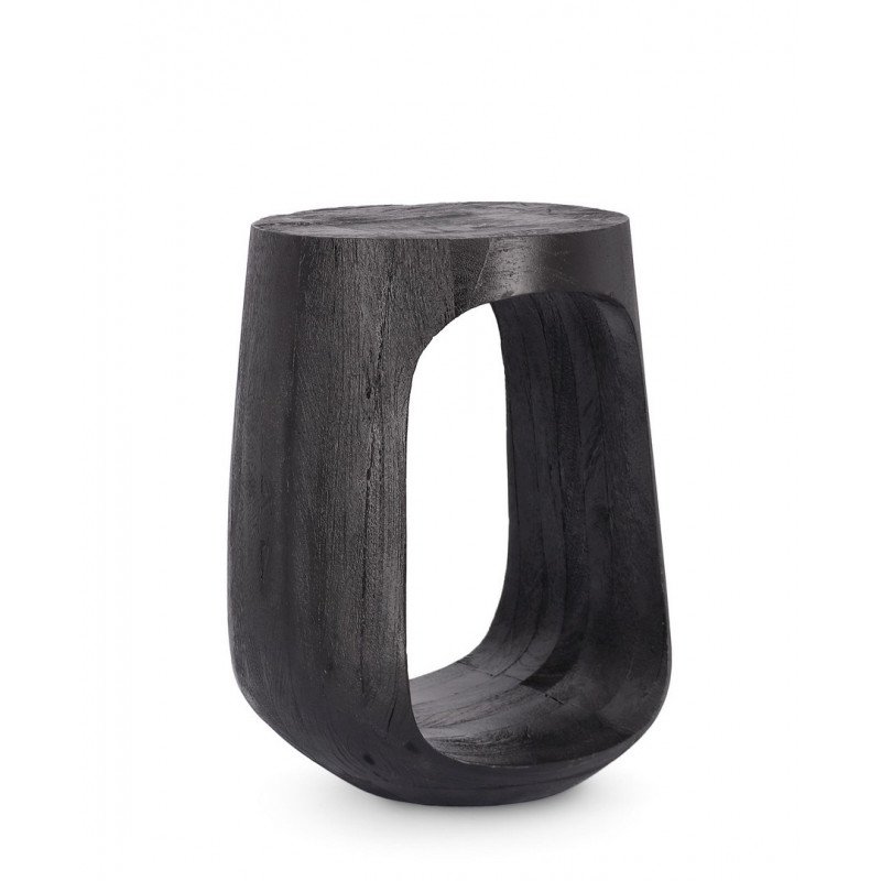 ZEN BLACK mangófa lerakóasztal - 33cm