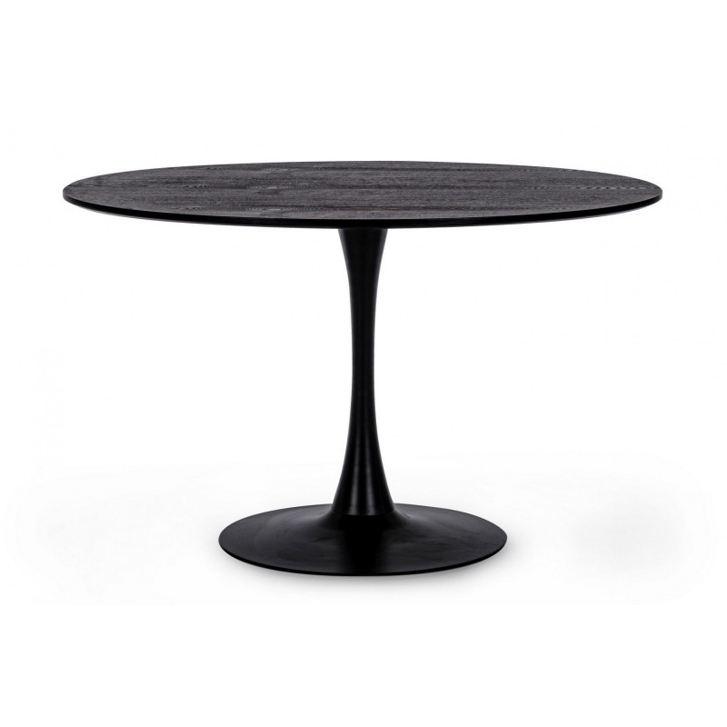 MONTISON kerek étkezőasztal - 120cm - fekete