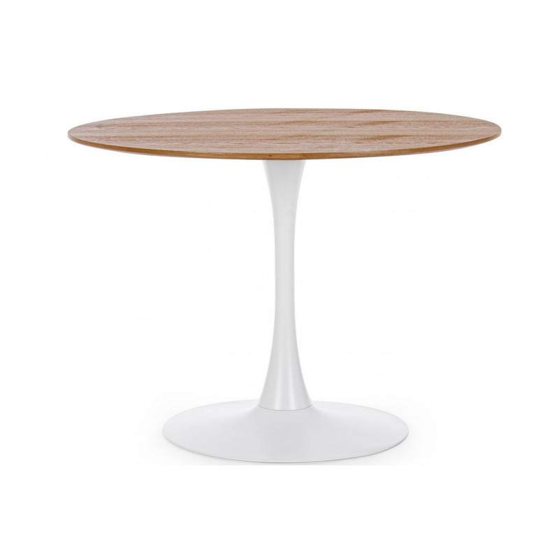 MONTISON kerek étkezőasztal - 100cm - barna