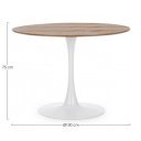 MONTISON kerek étkezőasztal - 100cm - barna