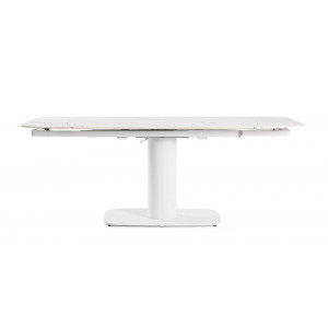 PLATERA design bővíthető kerámia étkezőasztal - 140-200cm - fehér