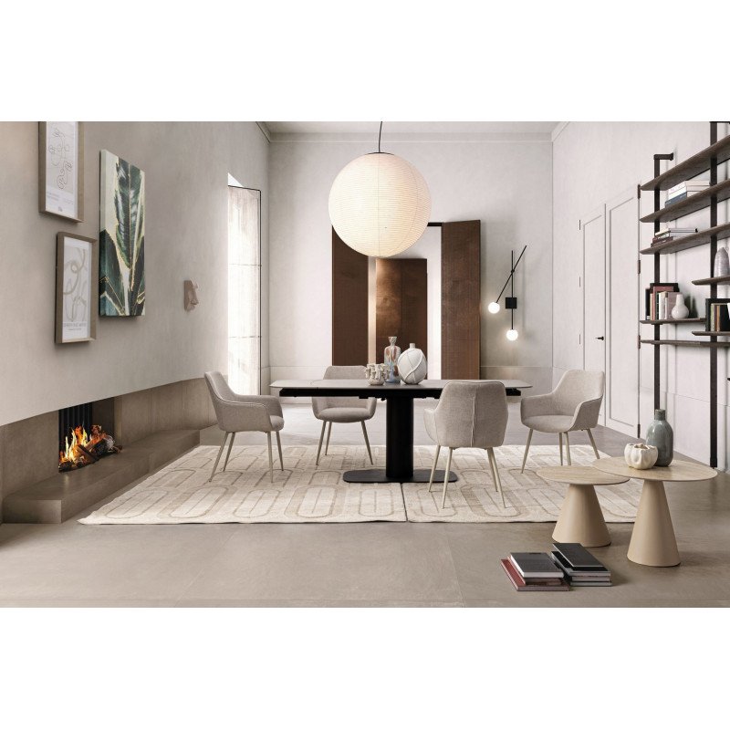 PLATERA design bővíthető kerámia étkezőasztal - 140-200cm - antracit