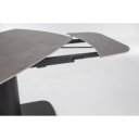 PLATERA design bővíthető kerámia étkezőasztal - 140-200cm - antracit