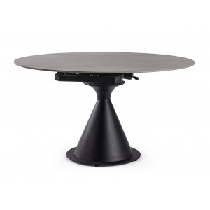 TORRES design bővíthető kerámia étkezőasztal - 85-130cm - antracit