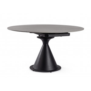 TORRES design bővíthető kerámia étkezőasztal - 85-130cm - antracit
