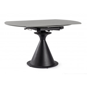 TORRES design bővíthető kerámia étkezőasztal - 85-130cm - antracit