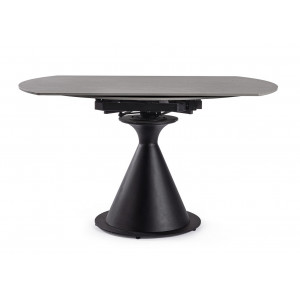 TORRES design bővíthető kerámia étkezőasztal - 85-130cm - antracit