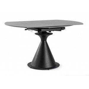 TORRES design bővíthető kerámia étkezőasztal - 85-130cm - antracit