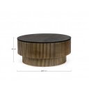 VIRAT exkluzív dohányzóasztal - 90cm