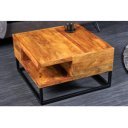 LIMA tömör rózsafa dohányzóasztal -60cm