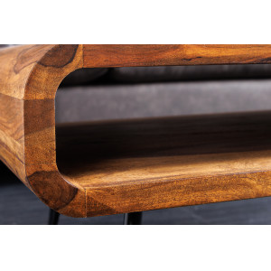 OMEGA tömör rózsafa dohányzóasztal - 90cm