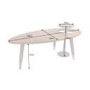 GATSBY különleges mangófa dohányzóasztal - 110cm