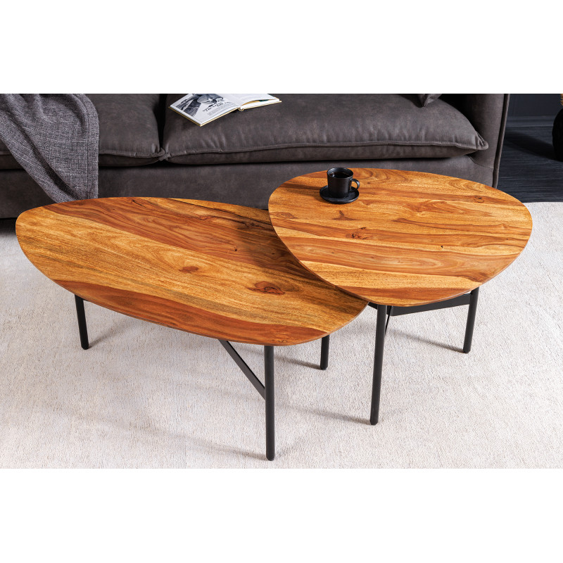 ESPERIA rózsafa dohányzóasztal szett