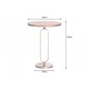 MATISSE elegáns mangófa lerakóasztal - 60cm