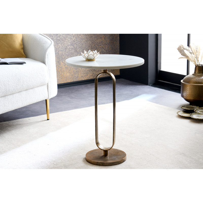 MATISSE elegáns márvány lerakóasztal - 60cm