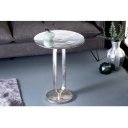 MATISSE elegáns fém lerakóasztal - 60cm -ezüst