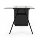 SALERNO modern íróasztal - 150cm - fekete