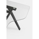 SALERNO modern íróasztal - 150cm - fekete