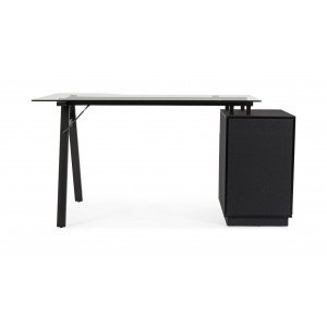 SALERNO modern íróasztal - 150cm - fekete