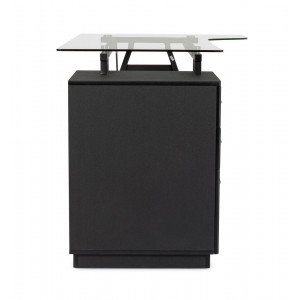 SALERNO modern íróasztal - 150cm - fekete