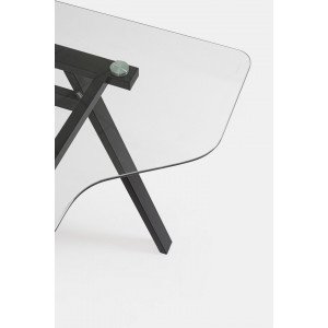 SALERNO modern íróasztal - 150cm - fekete
