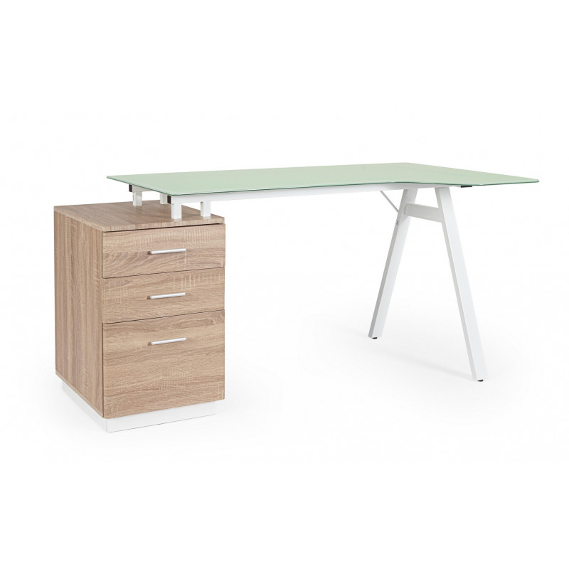 SALERNO modern íróasztal - 150cm - tölgy