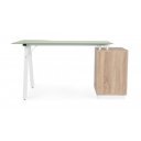 SALERNO modern íróasztal - 150cm - tölgy