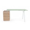 SALERNO modern íróasztal - 150cm - tölgy