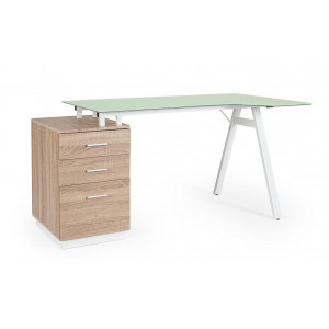 SALERNO modern íróasztal - 150cm - tölgy BIZZOTTO