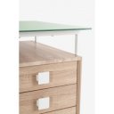 CARDOSO modern íróasztal - 142cm - tölgy