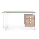 CARDOSO modern íróasztal - 142cm - tölgy