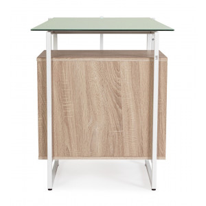 CARDOSO modern íróasztal - 142cm - tölgy