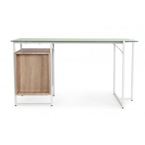 CARDOSO modern íróasztal - 142cm - tölgy