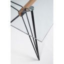 PRIMARY modern üveg íróasztal - 160cm