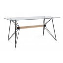 PRIMARY modern üveg íróasztal - 160cm