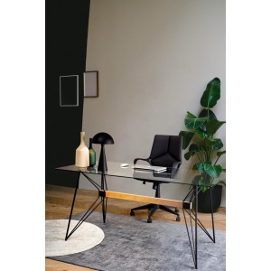 PRIMARY modern üveg íróasztal - 160cm