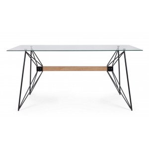 PRIMARY modern üveg íróasztal - 160cm