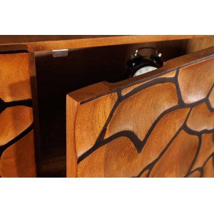 VULCANO modern mangófa szekrény - 120cm