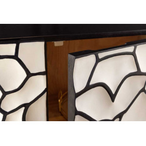 VULCANO modern mangófa szekrény - 120cm - fehér