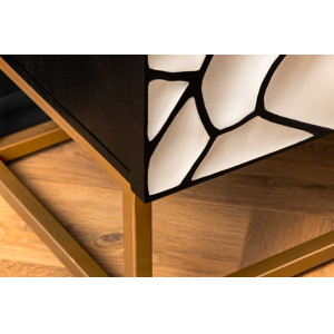 VULCANO modern mangófa szekrény - 120cm - fehér
