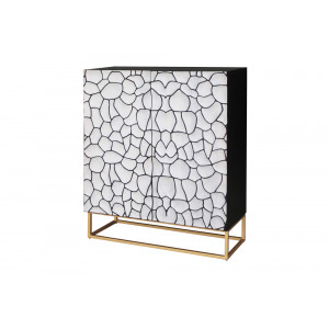 VULCANO modern mangófa szekrény - 120cm - fehér