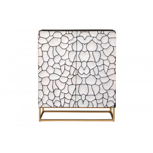 VULCANO modern mangófa szekrény - 120cm - fehér