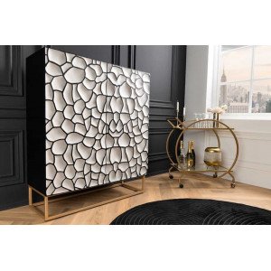 VULCANO modern mangófa szekrény - 120cm - fehér INVICTA