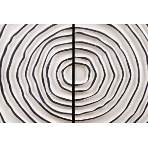 ZEN CIRCLE modern mangófa szekrény - 120cm - fehér