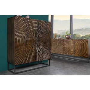 ZEN CIRCLE modern mangófa szekrény - 120cm INVICTA