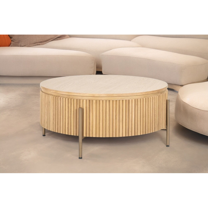 VILANOVA exkluzív tölgy dohányzóasztal - 85cm
