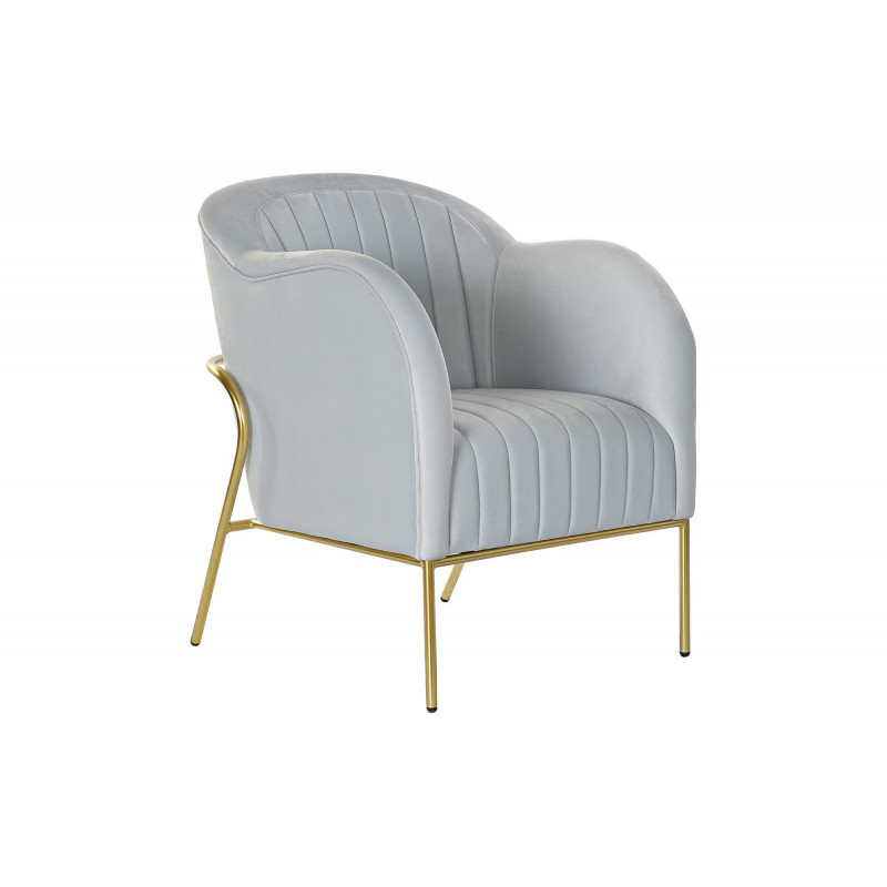 MANASSE design bársony fotel - kék