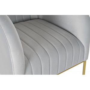 MANASSE design bársony fotel - kék